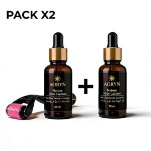 Pack Sérum Capillaire AORYN 2 × 30 ml + Dermaroller